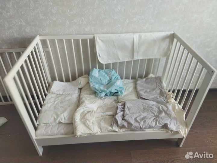 Детская кровать IKEA с матрасом