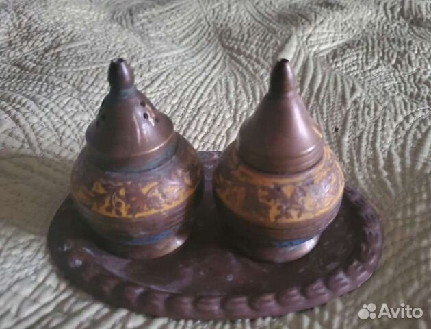 Латунь набор специй чеканка