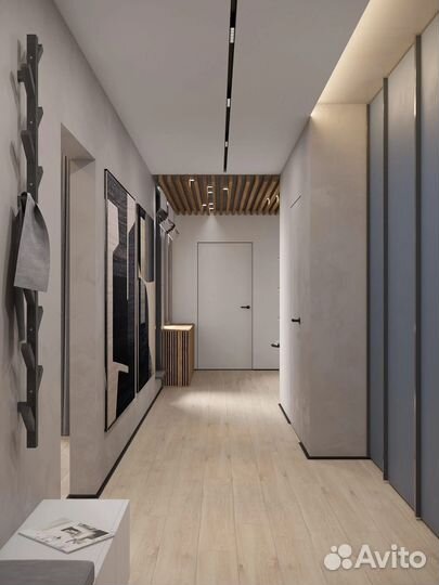 Скрытые межкомнатные двери под покраску