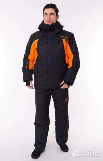 Костюм-поплавок скиф-40пктк.Таслан Чёрно-оранжевый