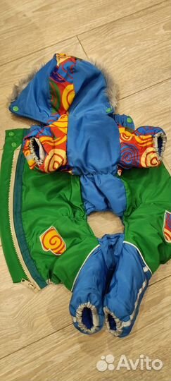 Зимний комбинезон для маленькой собаки