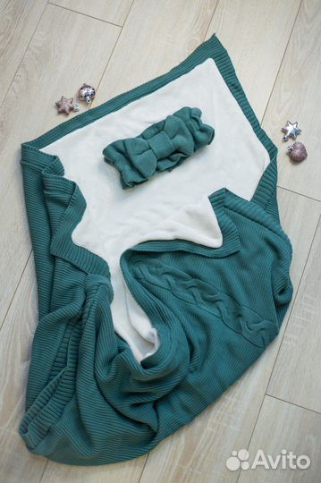 Меховой конверт на выписку новорожденного