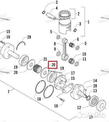 3005-597 Сальник Коленвала Для Arctic Cat 3005-501
