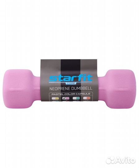 Гантель неопреновая starfit DB-201 1 кг