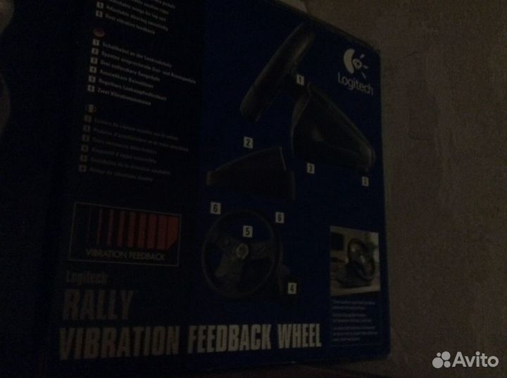 Руль Logitech rally vibration feedback wheel для p