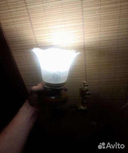 Светильник, Грифон, настенный бра, бронза