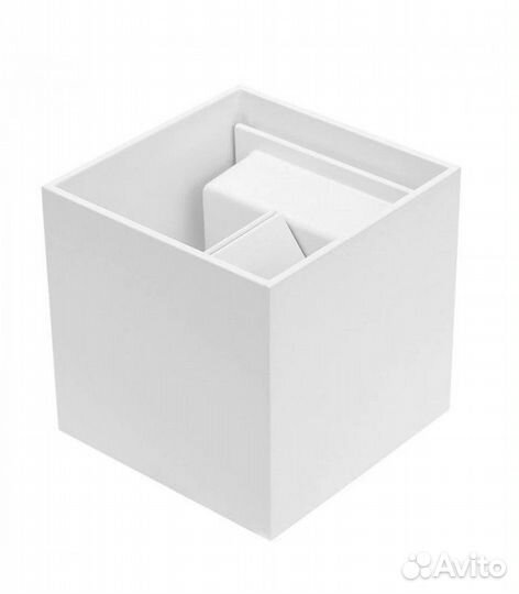 Фасадный светильник -куб, Корпус Белый