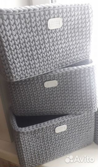 Корзины из трикотажной пряжи