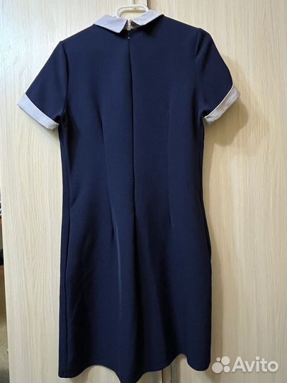 Платье-сарафан школьное с воротничком