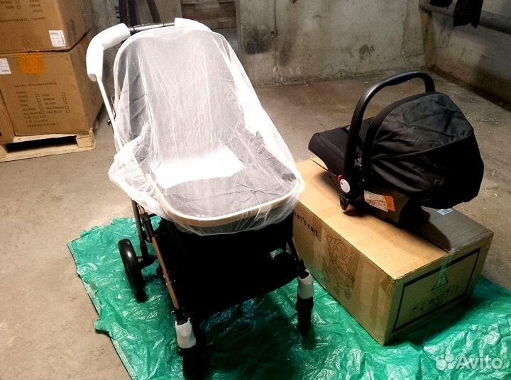 Коляска трансформер 3 в 1 с автолюлькой