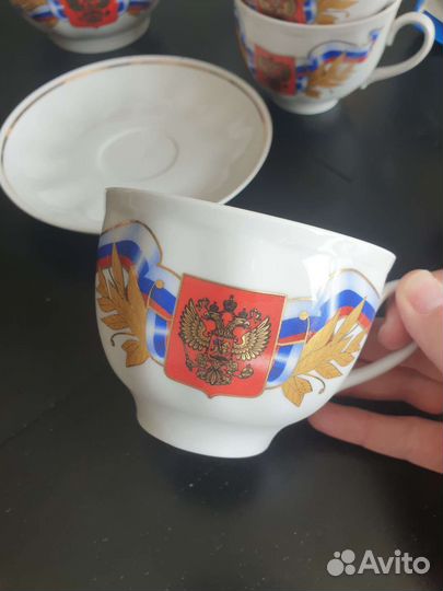 Чайный сервиз дулево с символикой Россия