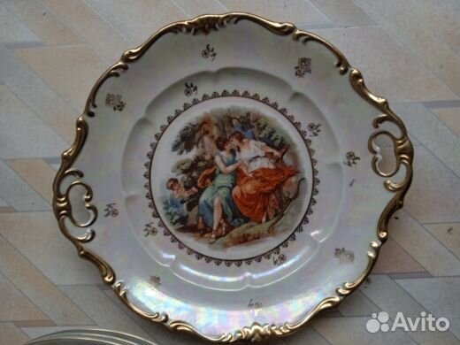 Старинный набор посуды Мадонна (ГДР)