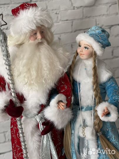 Дед мороз, кукла интерьерная, авторская ручная раб