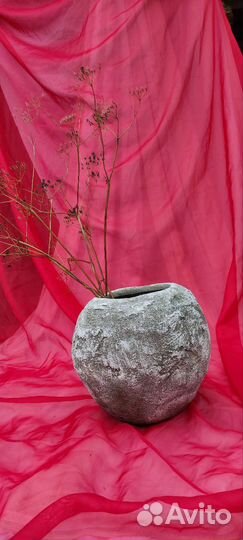 Ваза Кашпо из бетона