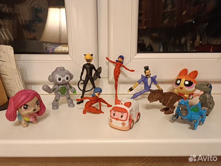 Леди Баг И Супер Кот Фигурки,Динозавры McDonald’s