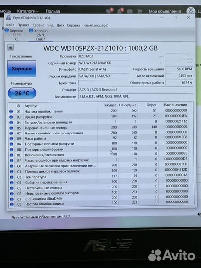 Жесткие диски 2.5 / 250гб / 320гб / 500гб / 1тб