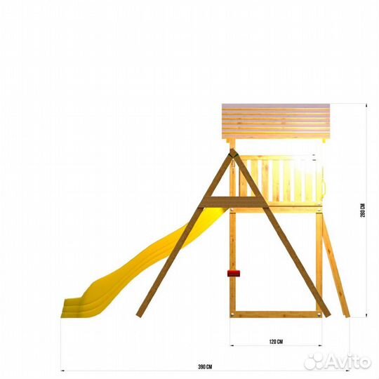 Детская деревянная площадка Jungle Gym JC8 