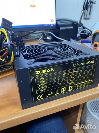 Блок питания zumax ATX 2000W