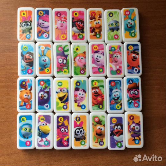 Домино Смешарики Лента Отличное Сост. Амур и Центр