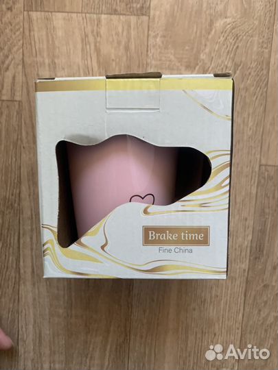 Кружка lefard break time 400 мл пудровая