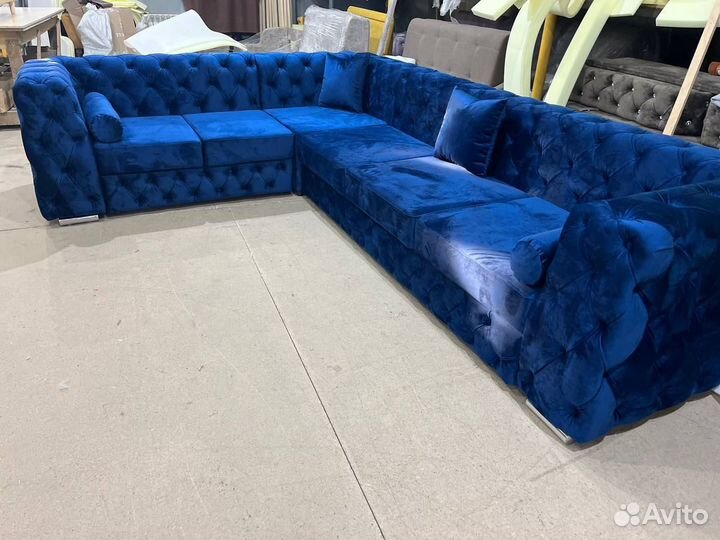 Угловой диван честер пью