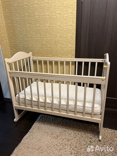 Детская кровать манеж с матрасом