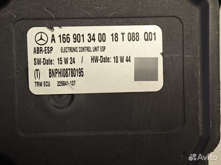 Блок ABS Mercedes-Benz GLE A1664310800 2018