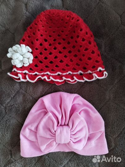 Шапки и повязки на девочку