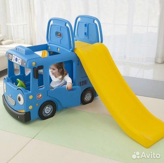 Детская горка автобус тайо аренда