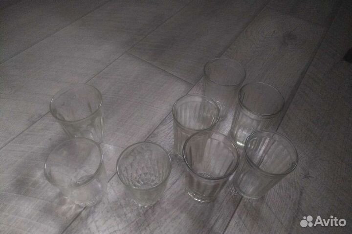 Граненые стаканы, стопки, креманки СССР