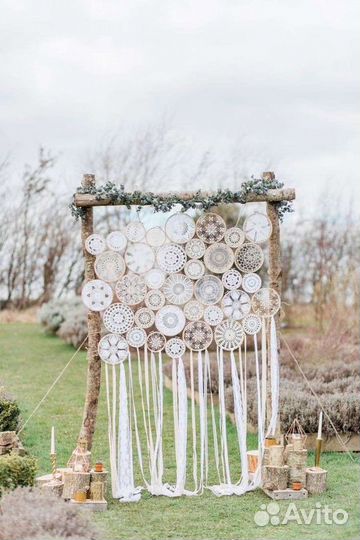 Декор арка бохо аренда макраме ловец снов свадьба