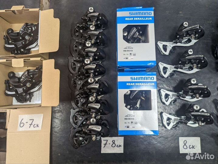 Много новых Перекл. Shimano, кассет, манеток и др