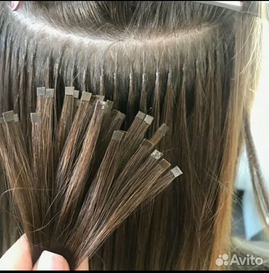 Наращивание волос на дому