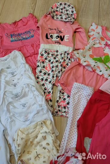 Пакет одежды для девочки 74-80