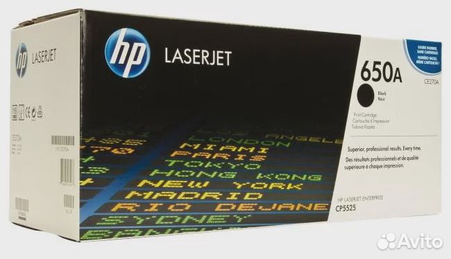 Тонер-картридж HP CE270A Black к Color LaserJet дл