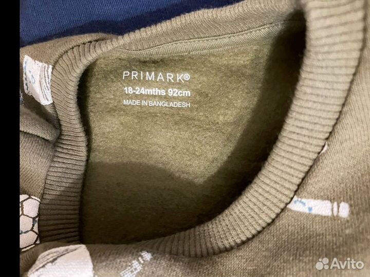 Толстовка детская primark 92