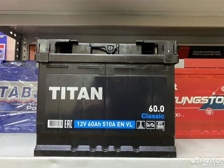 Аккумулятор 60 Титан Классик на Ладу