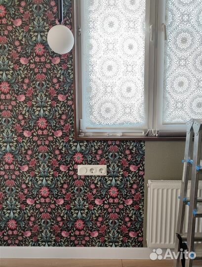 Поклейка обоев шпаклевка штукатурка