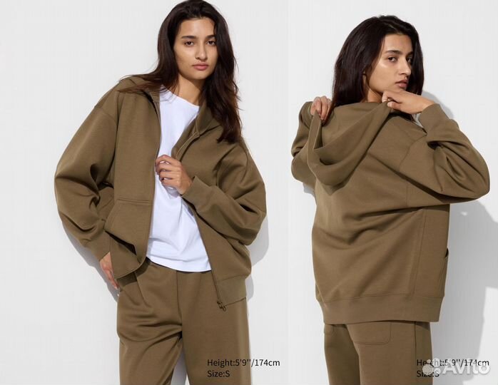 Uniqlo Костюм Брюки и Толстовка. S(M). Европа