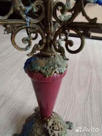 Подсвечник бронза старинный