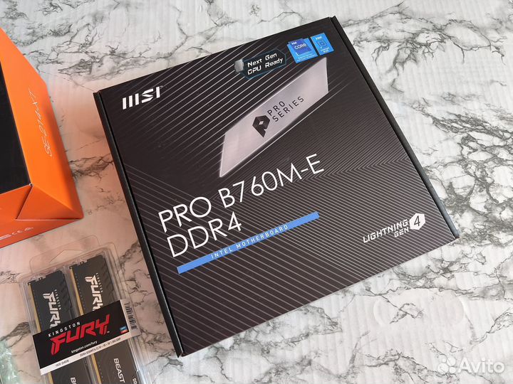 Новый комплект i5 12400F/MSI PRO B760M-E/16Gb