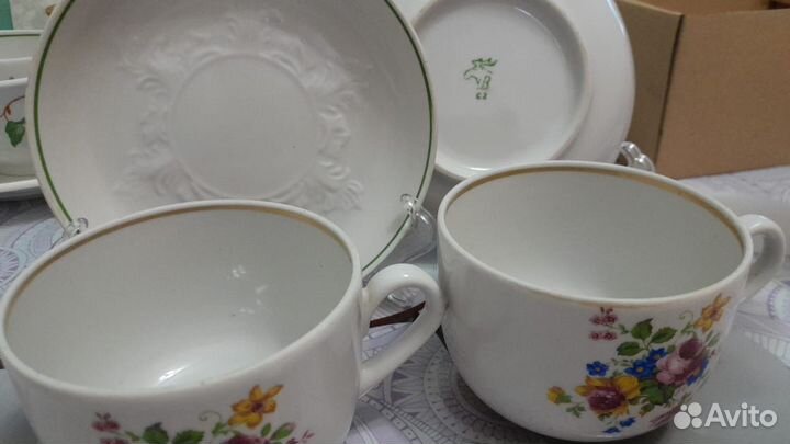 Чайные блюдца 4 шт