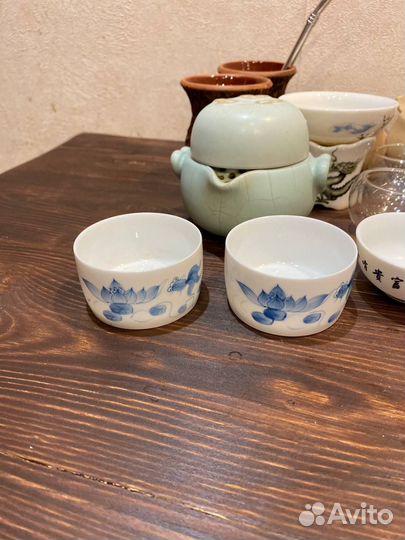 Китайская чайная посуда, пиалы, чайники, гайвань