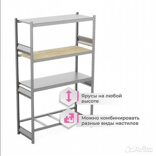 Стеллаж сг Ультра (400-500 кг на ярус)