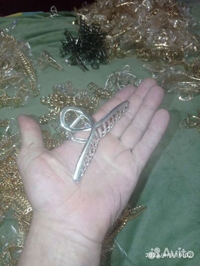 Краб для волос оцинкованные