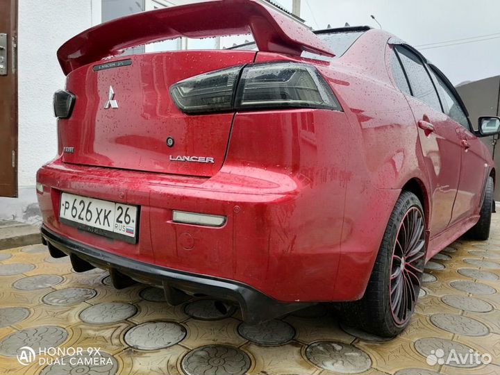 Диффузор бампера lancer 10