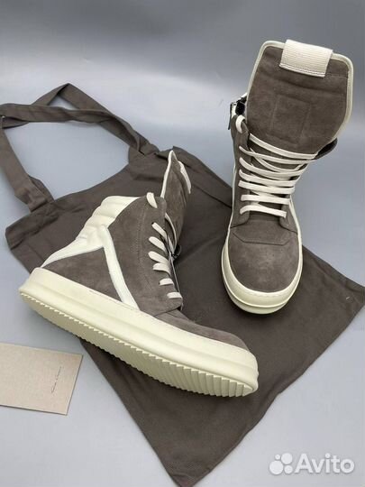 Кеды Rick Owens Strobe Geobasket High 'Dust Milk'