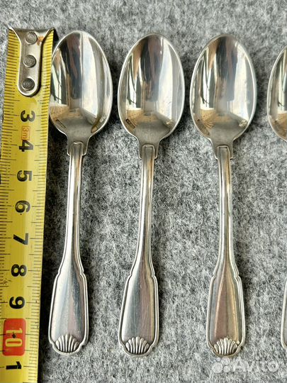 Маленькие кофейные ложки, посеребрение, Франция