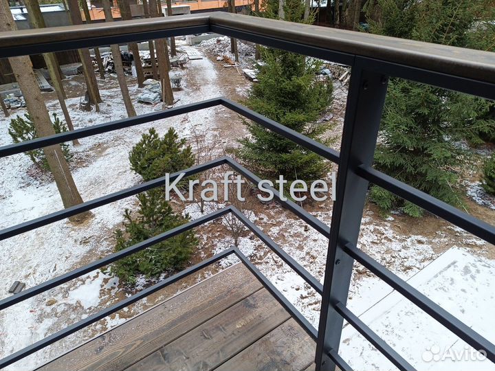 Ограждения для террасы Перила лофт