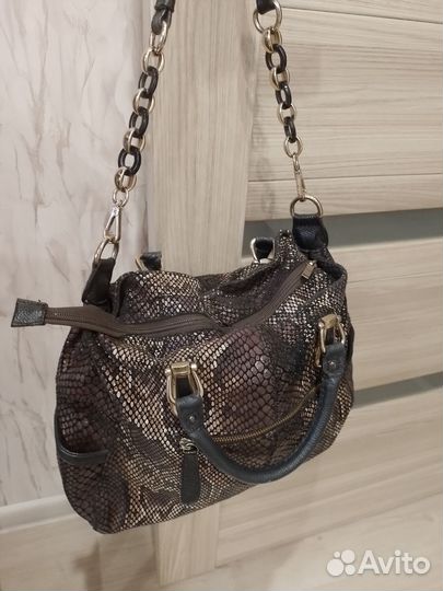 Сумка женская натуральная кожа бу